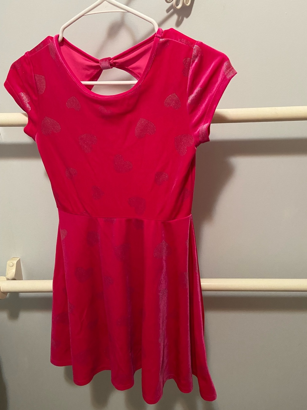 The Children’s Place Place Hot Pink Heart Accent Skater Dress